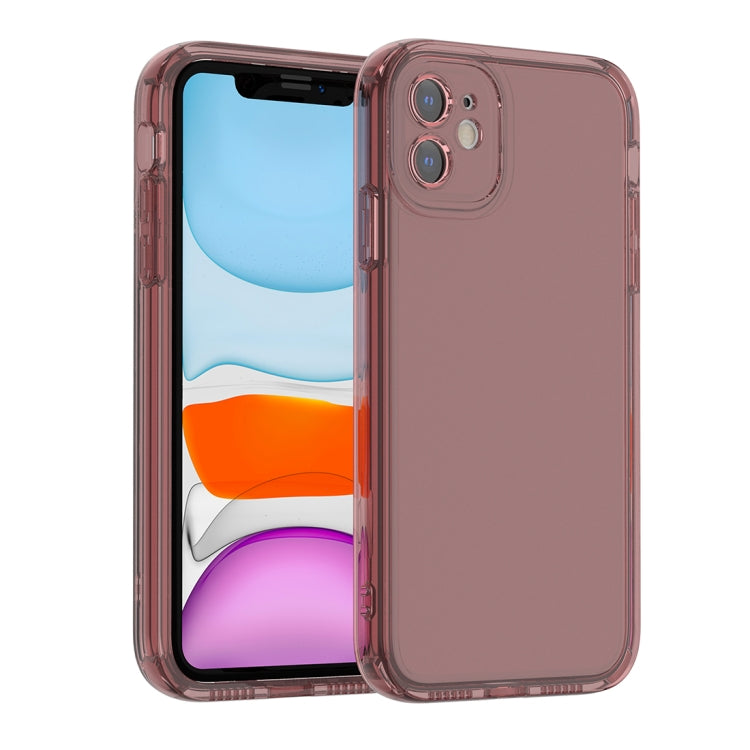 For iPhone 11 Straight Edge Space Shockproof Phone Case