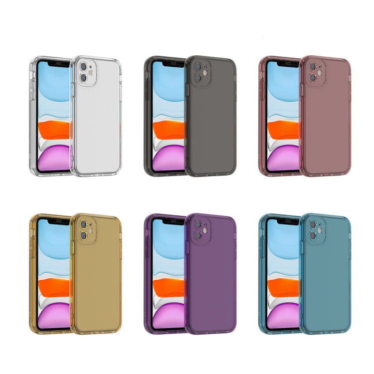 For iPhone 11 Straight Edge Space Shockproof Phone Case