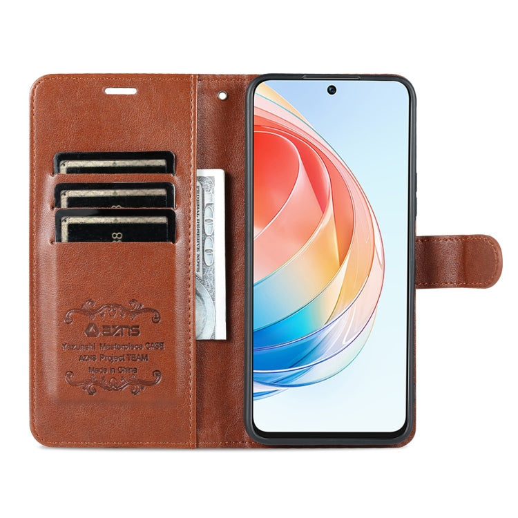 For Honor X40i AZNS Sheepskin Texture Flip Leather Phone Case