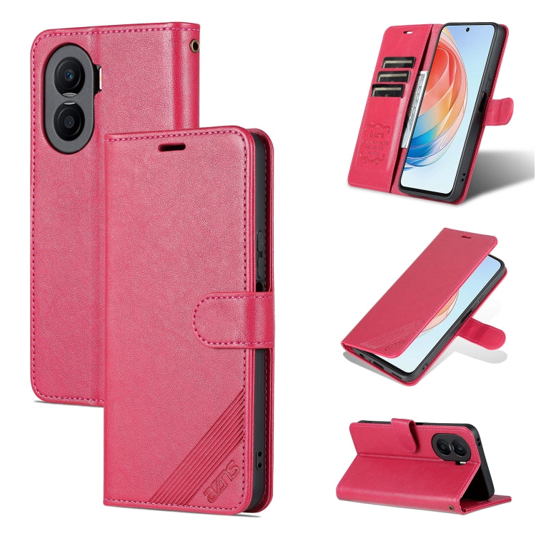 For Honor X40i AZNS Sheepskin Texture Flip Leather Phone Case
