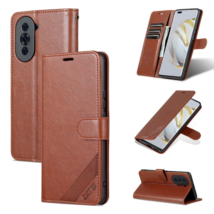 For Huawei nova 10 Pro AZNS Sheepskin Texture Flip Leather Phone Case