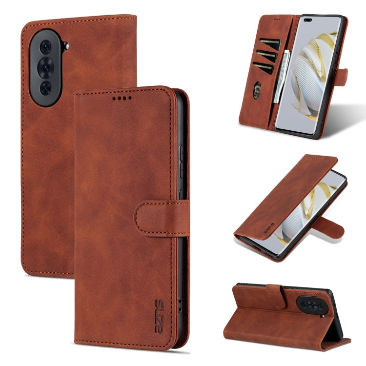 For Huawei nova 10 AZNS Skin Feel Calf Texture Flip Leather Phone Case
