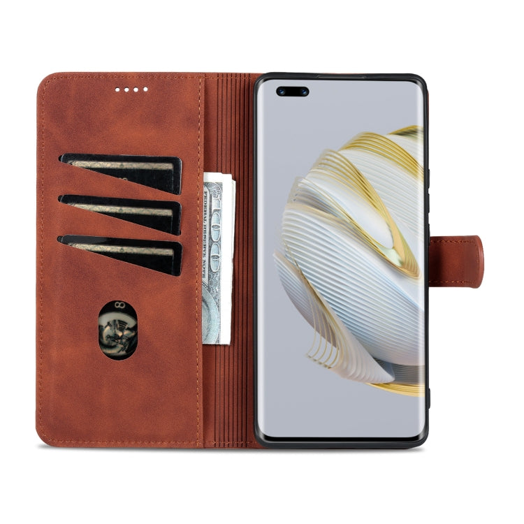 For Huawei nova 10 AZNS Skin Feel Calf Texture Flip Leather Phone Case