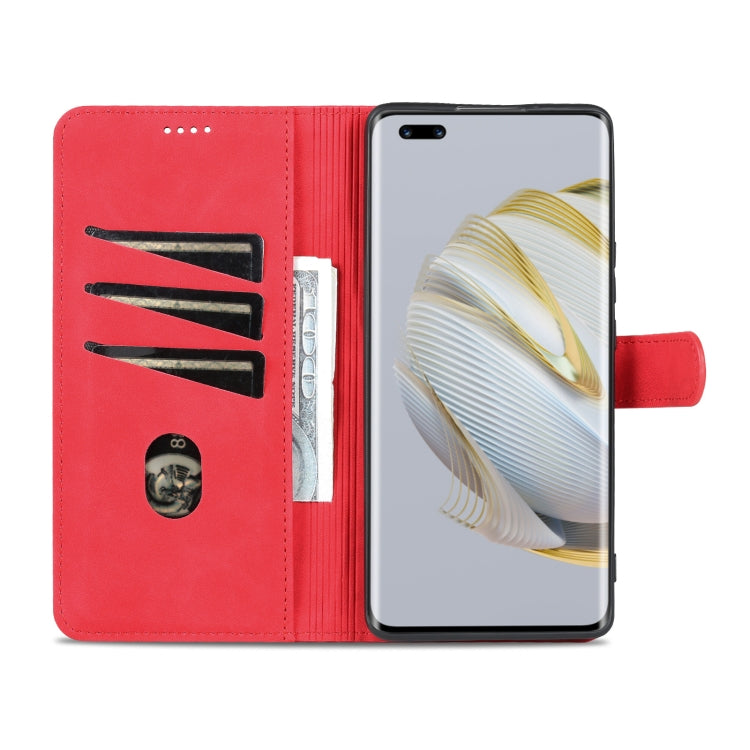 For Huawei nova 10 Pro AZNS Skin Feel Calf Texture Flip Leather Phone Case