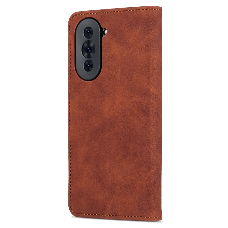 For Huawei nova 10 Pro AZNS Skin Feel Calf Texture Flip Leather Phone Case