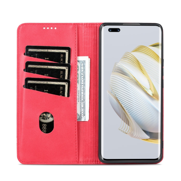 For Huawei nova 10 Pro AZNS Magnetic Calf Texture Flip Leather Phone Case