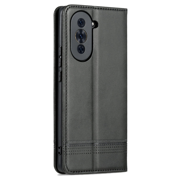 For Huawei nova 10 Pro AZNS Magnetic Calf Texture Flip Leather Phone Case
