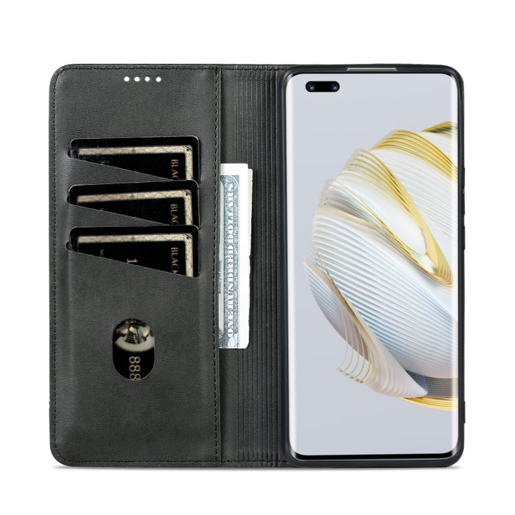 For Huawei nova 10 Pro AZNS Magnetic Calf Texture Flip Leather Phone Case