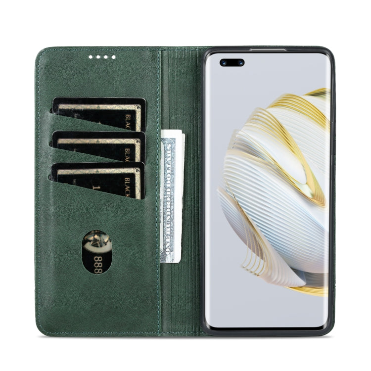 For Huawei nova 10 Pro AZNS Magnetic Calf Texture Flip Leather Phone Case