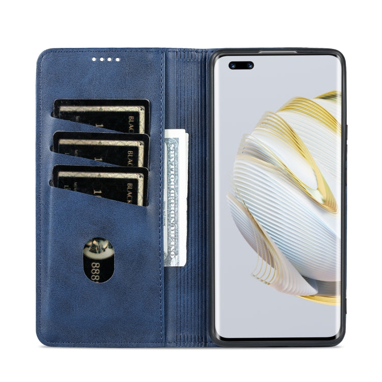 For Huawei nova 10 Pro AZNS Magnetic Calf Texture Flip Leather Phone Case