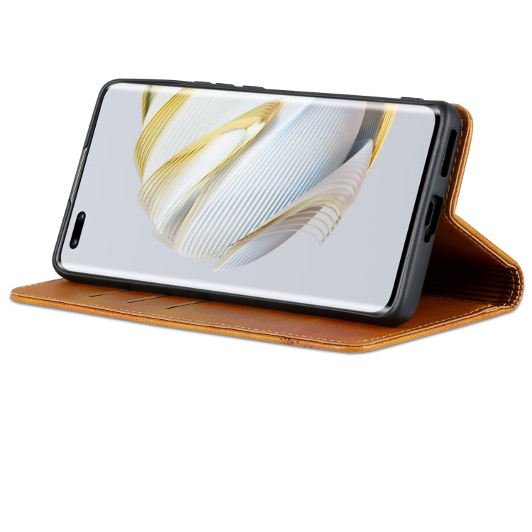 For Huawei nova 10 Pro AZNS Magnetic Calf Texture Flip Leather Phone Case