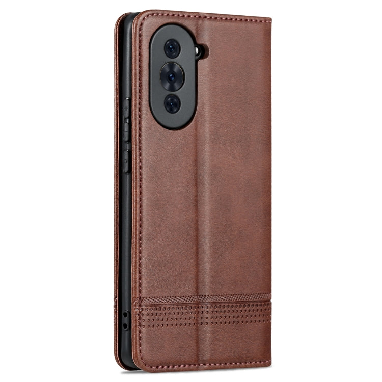 For Huawei nova 10 Pro AZNS Magnetic Calf Texture Flip Leather Phone Case
