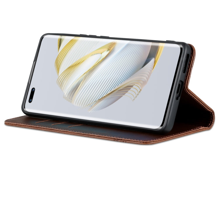For Huawei nova 10 Pro AZNS Magnetic Calf Texture Flip Leather Phone Case