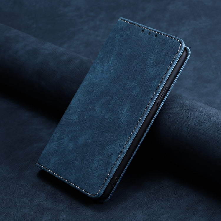 For Infinix Smart 6 RFID Anti-theft Brush Magnetic Leather Phone Case