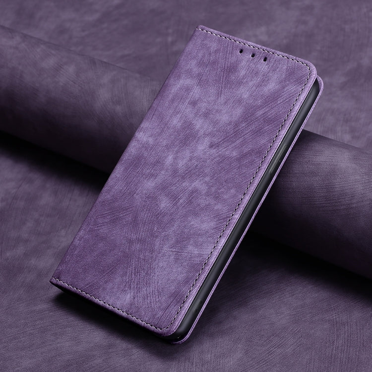 For Infinix Smart 6 RFID Anti-theft Brush Magnetic Leather Phone Case