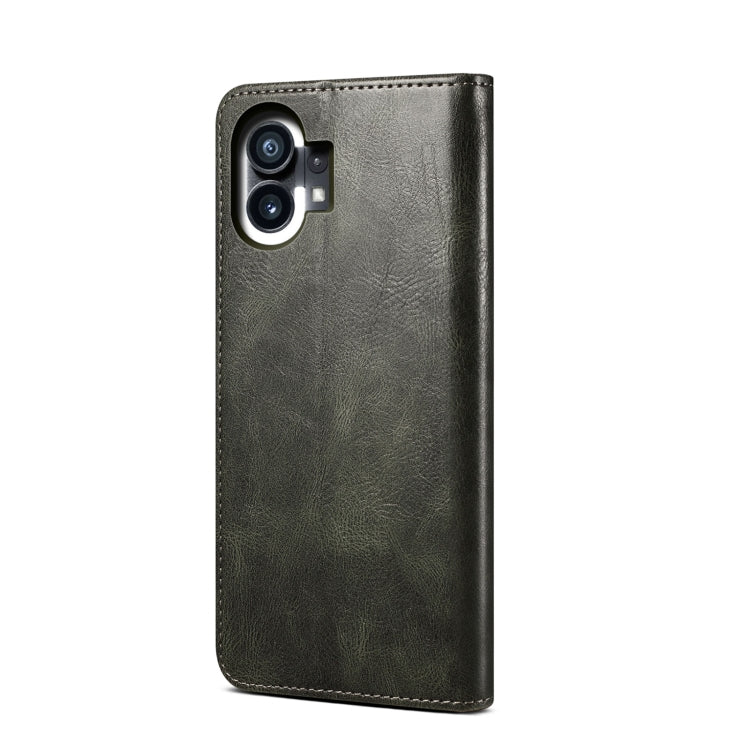 For Noting phone 1 Simple Wax Crazy Horse Texture Horizontal Flip Leather Case