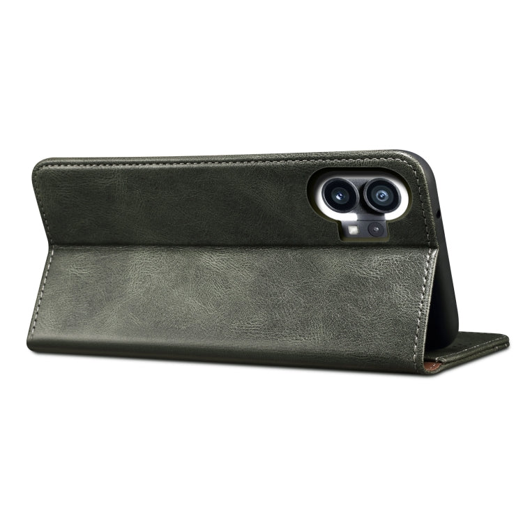 For Noting phone 1 Simple Wax Crazy Horse Texture Horizontal Flip Leather Case