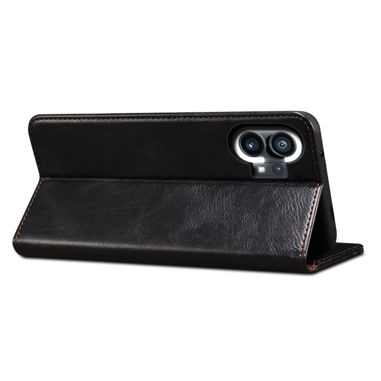 For Noting phone 1 Simple Wax Crazy Horse Texture Horizontal Flip Leather Case