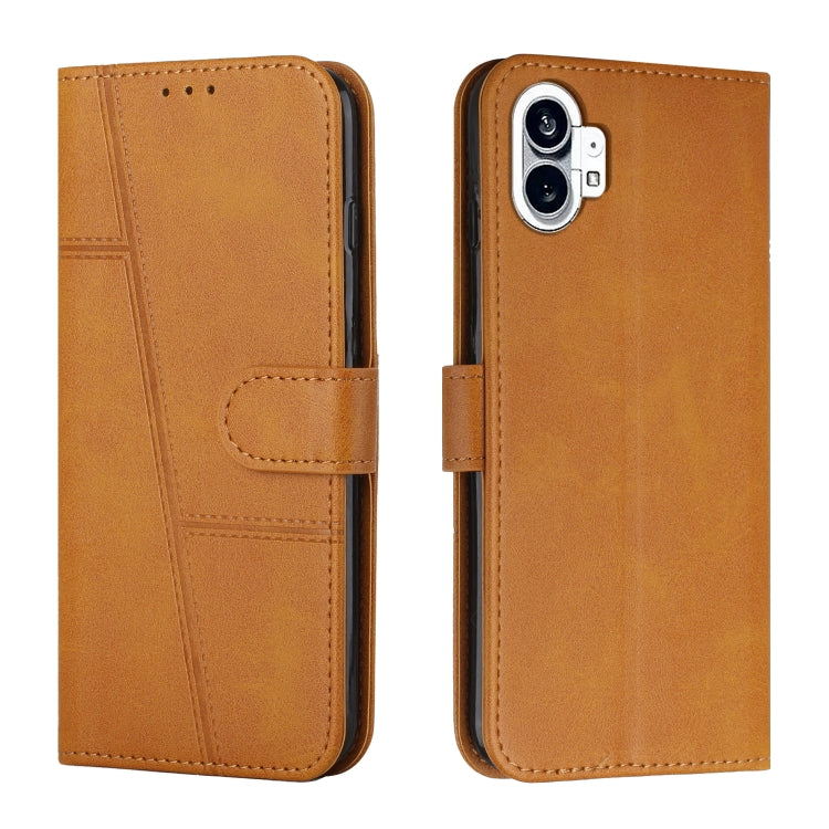 For Noting Phone 1 Stitching Calf Texture Buckle Leather Phone Case