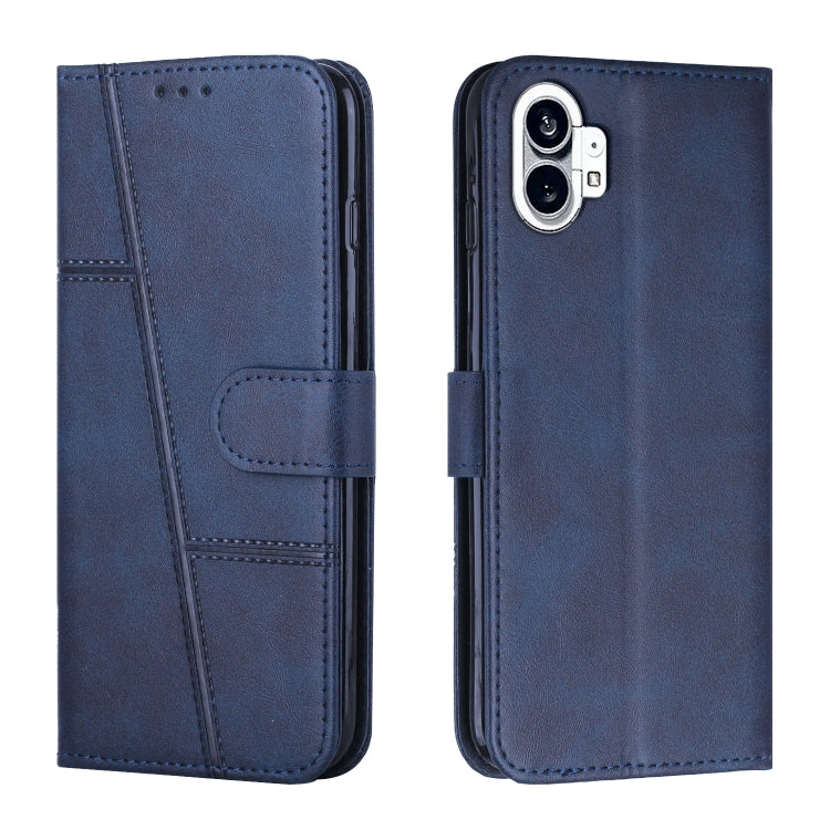 For Noting Phone 1 Stitching Calf Texture Buckle Leather Phone Case