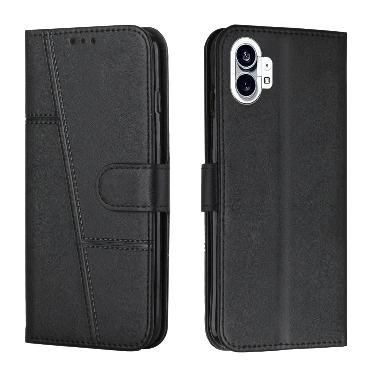 For Noting Phone 1 Stitching Calf Texture Buckle Leather Phone Case