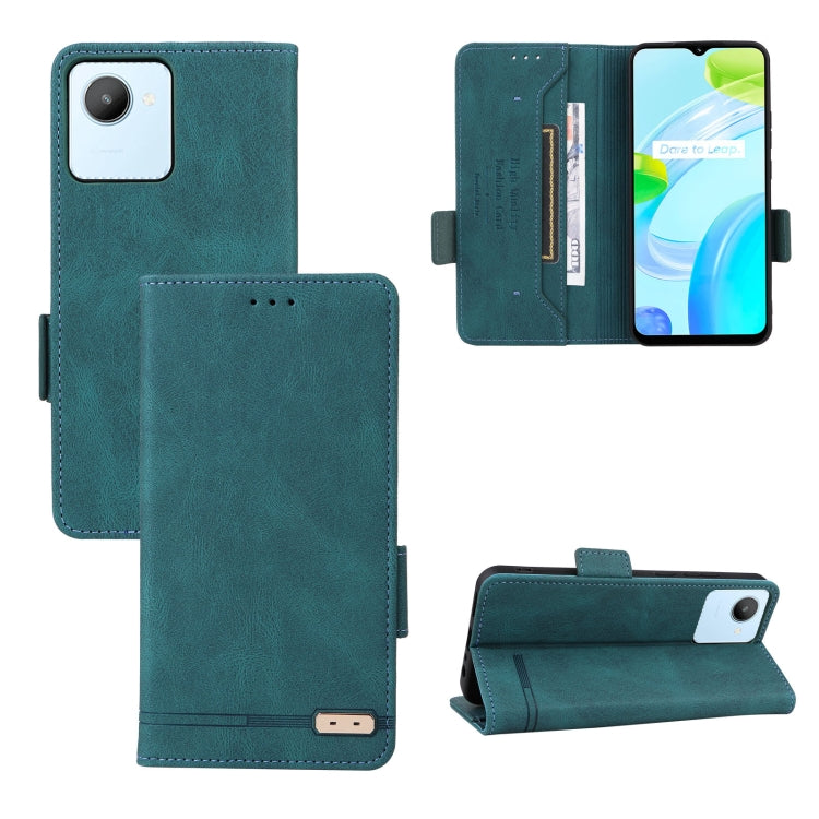 For Realme C30 Magnetic Clasp Flip Leather Phone Case