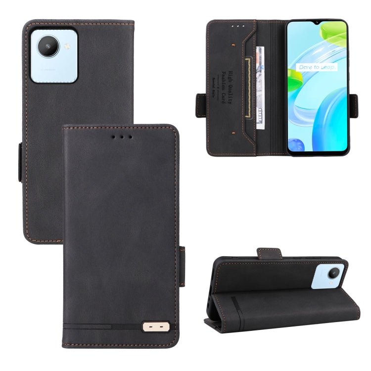 For Realme C30 Magnetic Clasp Flip Leather Phone Case