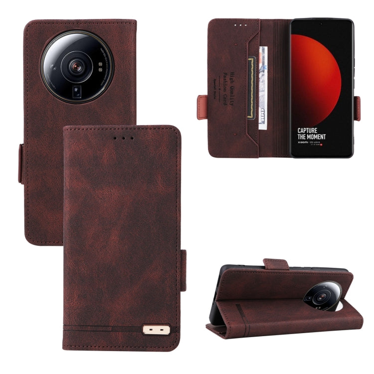 For Xiaomi 12S Ultra Magnetic Clasp Flip Leather Phone Case