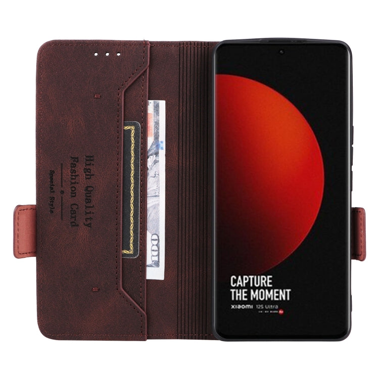 For Xiaomi 12S Ultra Magnetic Clasp Flip Leather Phone Case