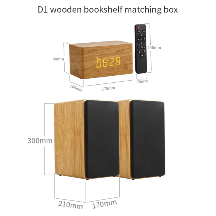 D1 Coaxial Card Bluetooth Wooden Desktop Speaker