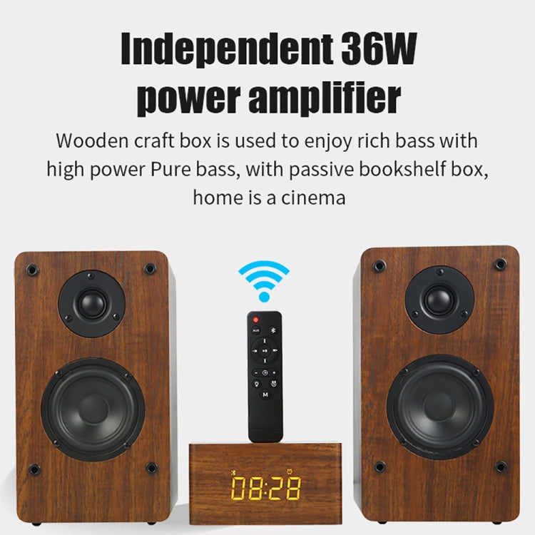 D1 Coaxial Card Bluetooth Wooden Desktop Speaker