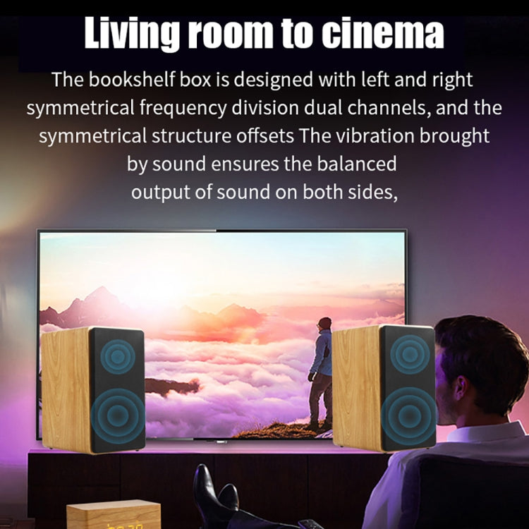 D1 Coaxial Card Bluetooth Wooden Desktop Speaker