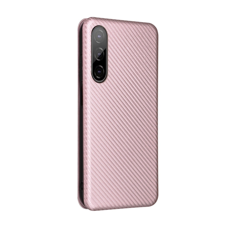 For HTC Desire 22 Pro Carbon Fiber Texture Flip Leather Phone Case