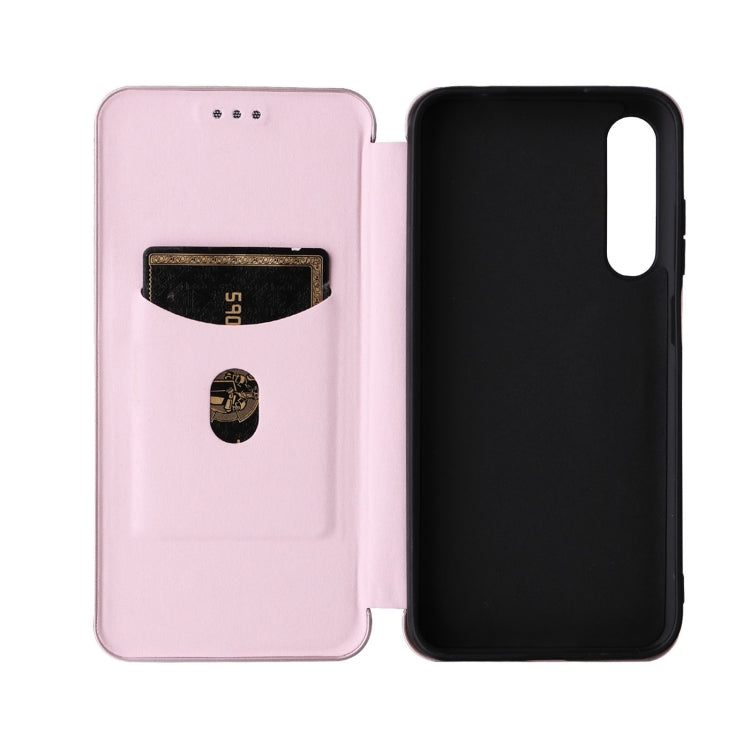 For HTC Desire 22 Pro Carbon Fiber Texture Flip Leather Phone Case