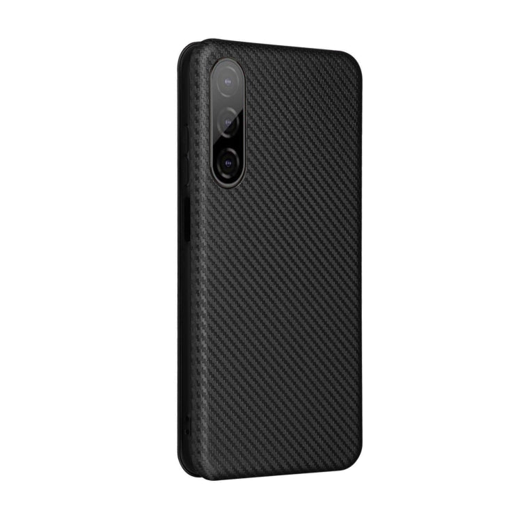 For HTC Desire 22 Pro Carbon Fiber Texture Flip Leather Phone Case