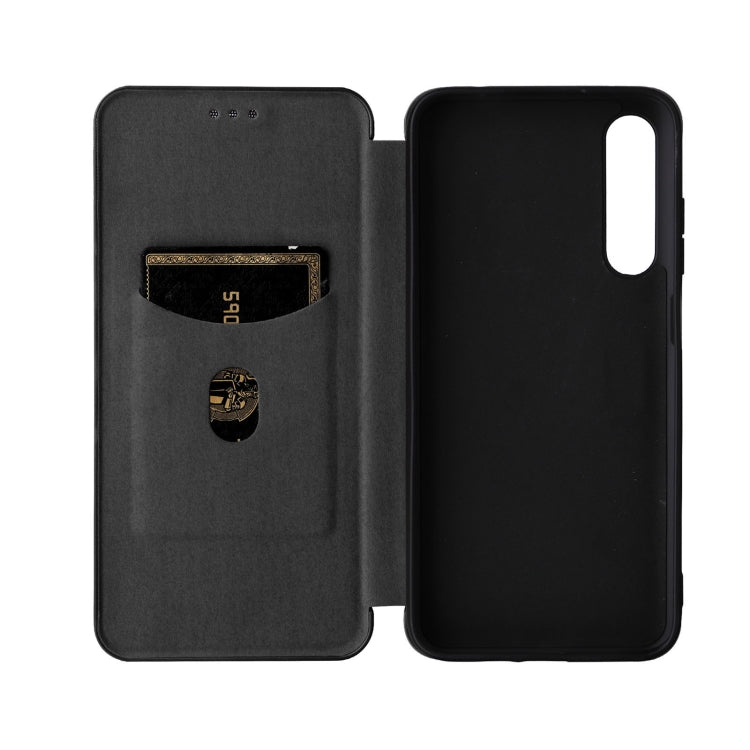 For HTC Desire 22 Pro Carbon Fiber Texture Flip Leather Phone Case