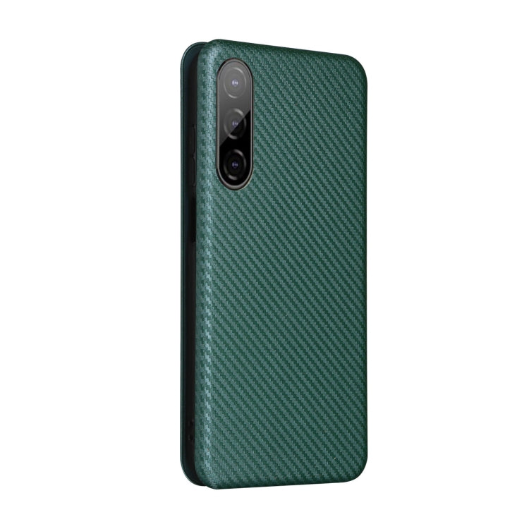 For HTC Desire 22 Pro Carbon Fiber Texture Flip Leather Phone Case