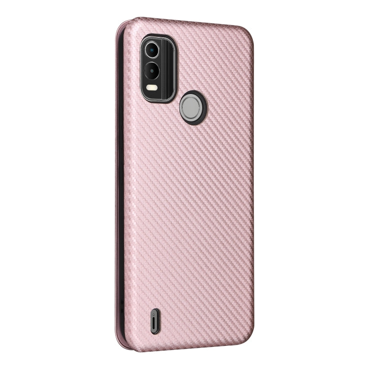 For Nokia C21 Plus Carbon Fiber Texture Flip Leather Phone Case