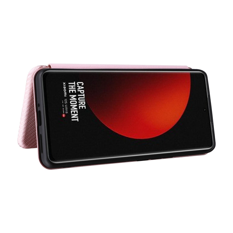 For Xiaomi 12S Ultra Carbon Fiber Texture Flip Leather Phone Case