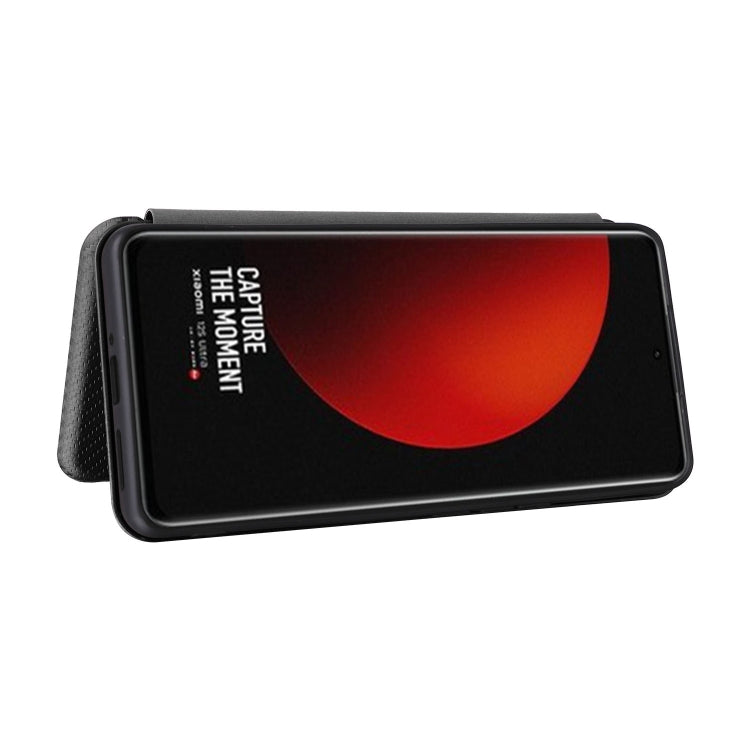 For Xiaomi 12S Ultra Carbon Fiber Texture Flip Leather Phone Case