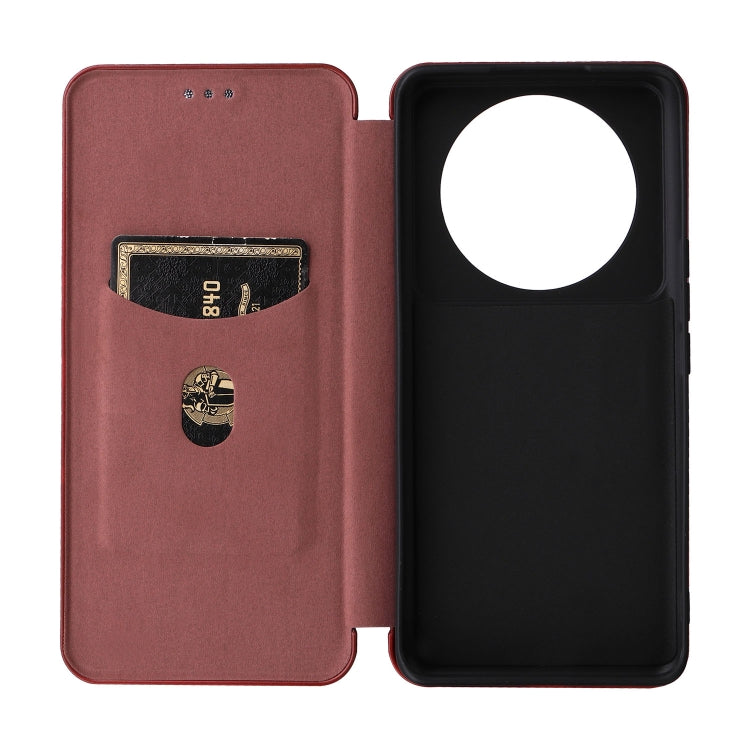 For Xiaomi 12S Ultra Carbon Fiber Texture Flip Leather Phone Case
