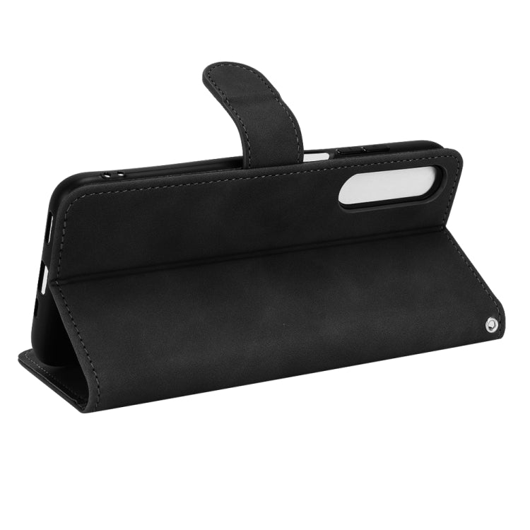 For HTC Desire 22 Pro Skin Feel Magnetic Flip Leather Phone Case