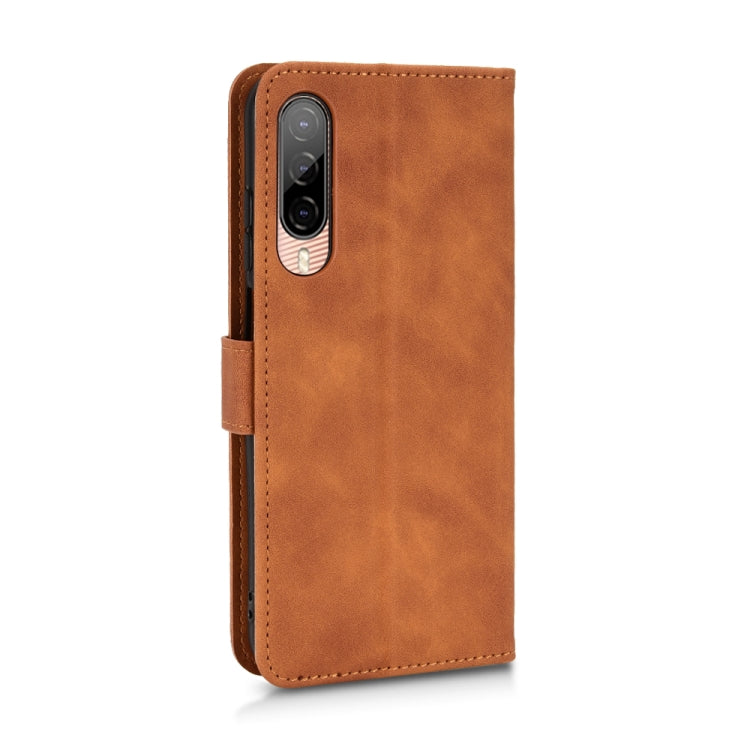 For HTC Desire 22 Pro Skin Feel Magnetic Flip Leather Phone Case