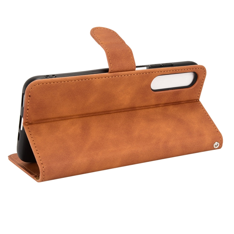 For HTC Desire 22 Pro Skin Feel Magnetic Flip Leather Phone Case
