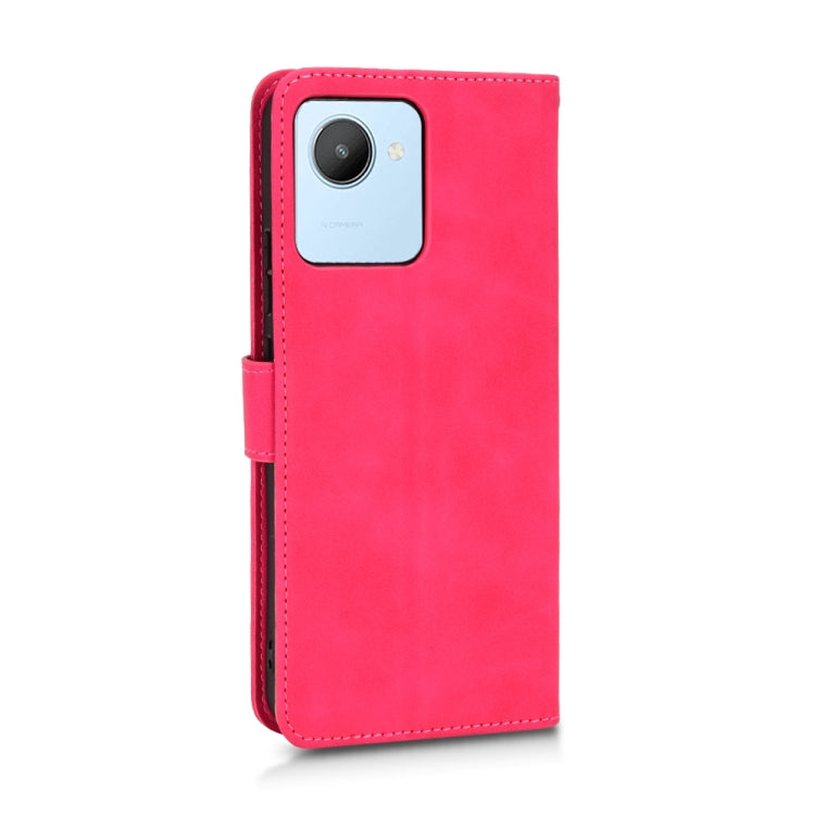 For Realme C30 Skin Feel Magnetic Flip Leather Phone Case