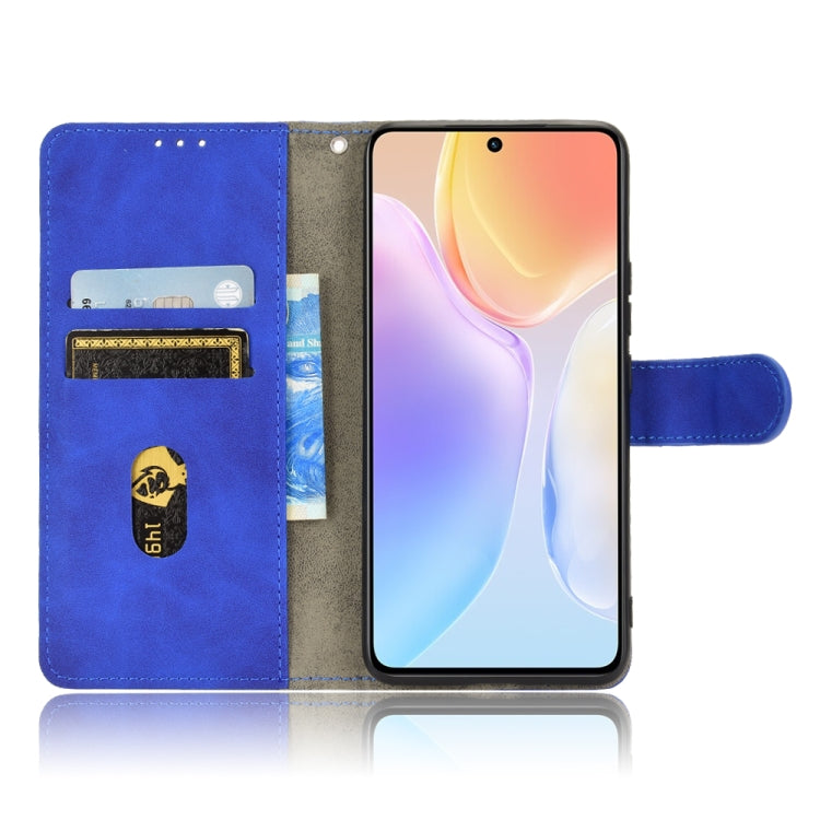 For vivo X70 Skin Feel Magnetic Flip Leather Phone Case