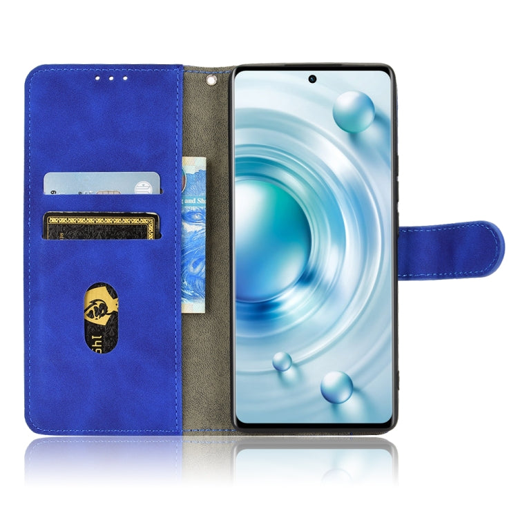 For vivo X80 Skin Feel Magnetic Flip Leather Phone Case