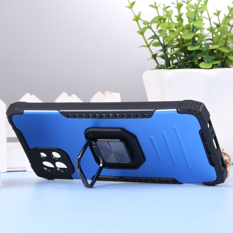 For Samsung Galaxy A03 164mm Aluminum and TPU Phone Case with Ring Holder
