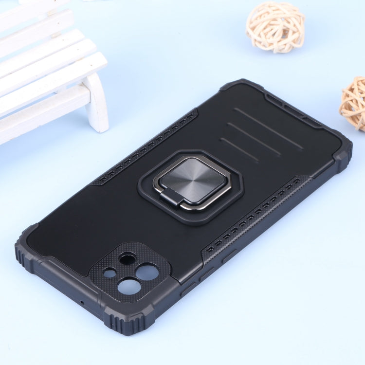 For Samsung Galaxy A03 164mm Aluminum and TPU Phone Case with Ring Holder