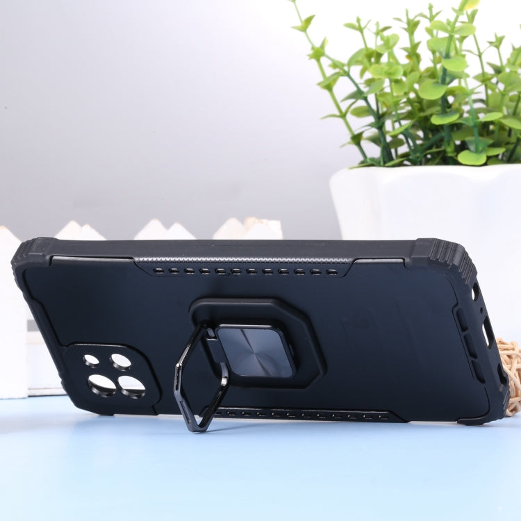For Samsung Galaxy A03 164mm Aluminum and TPU Phone Case with Ring Holder